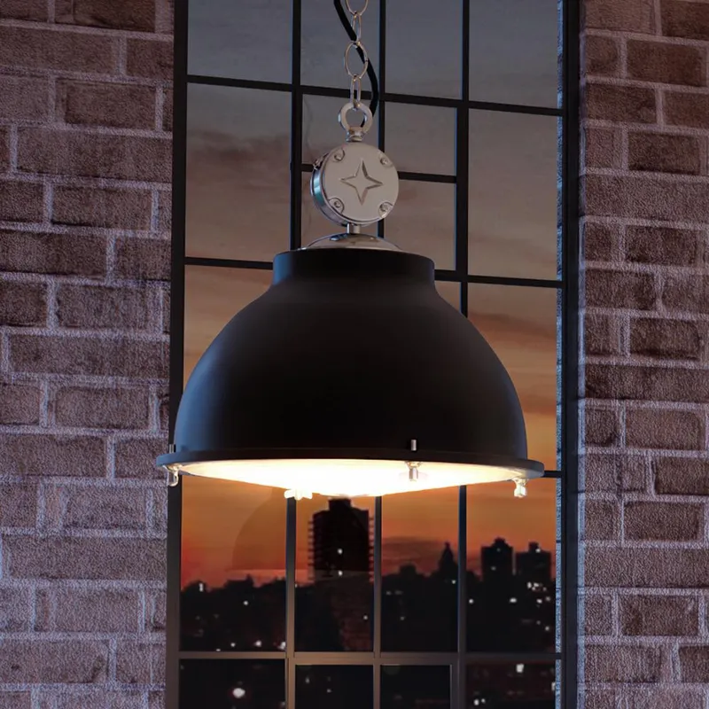 UHP3841 Urban Loft Pendant Light, 17.625"H x 17.375"W, Charcoal Finish, Kenner Collection — Urban Ambiance LED Landscape Lights  3000K