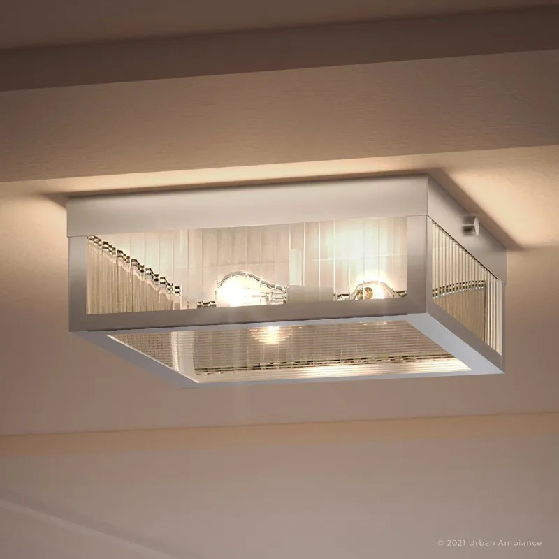UHP3610 Minimalist Ceiling Light, 4"H x 11"W, Stainless Steel Finish, Bismarck Collection — Urban Ambiance LED Post Top Lights  3000K