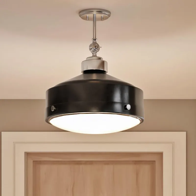 UHP3571 Urban Loft Pendant Light, 13.375"H x 14.75"W, Midnight Black Finish, Dothan Collection — Urban Ambiance LED Landscape Lights  3000K