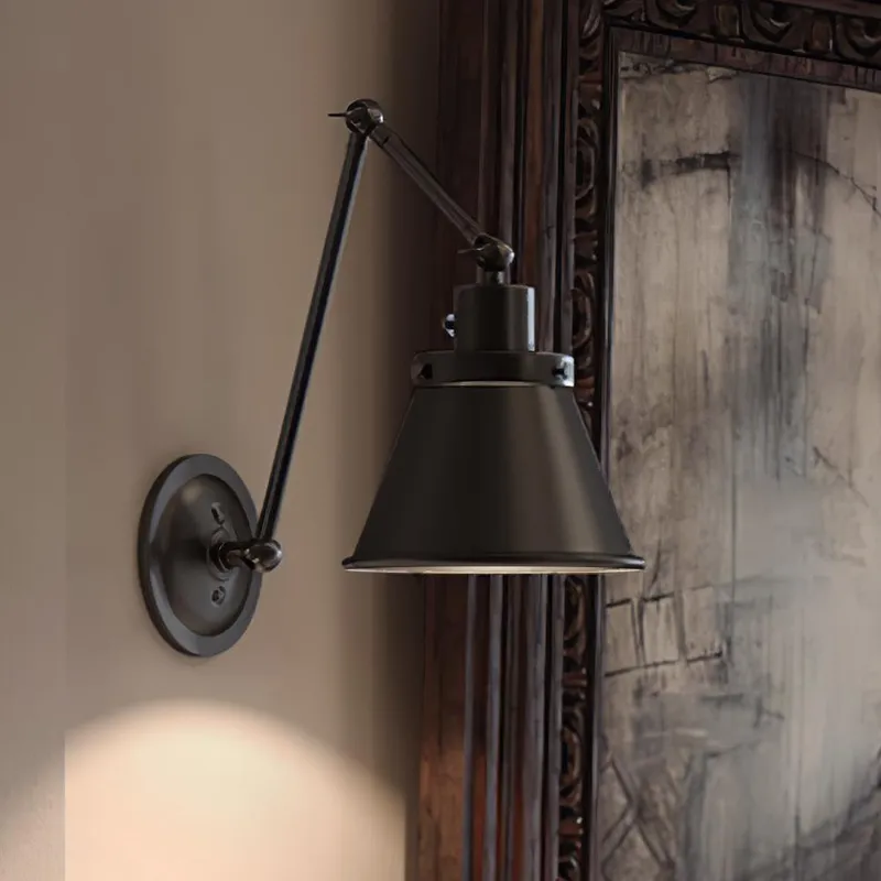 UHP3321 Traditional Wall Light, 14.375"H x 8.25"W, Midnight Black Finish, Pawtucket Collection — Urban Ambiance LED Wall Lights  3000K