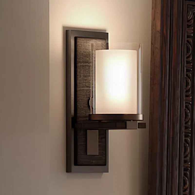 UHP3161 Contemporary Wall Lights, 13"H x 5"W, Olde Bronze Finish, Evanston Collection — Urban Ambiance LED Wall Lights  3000K