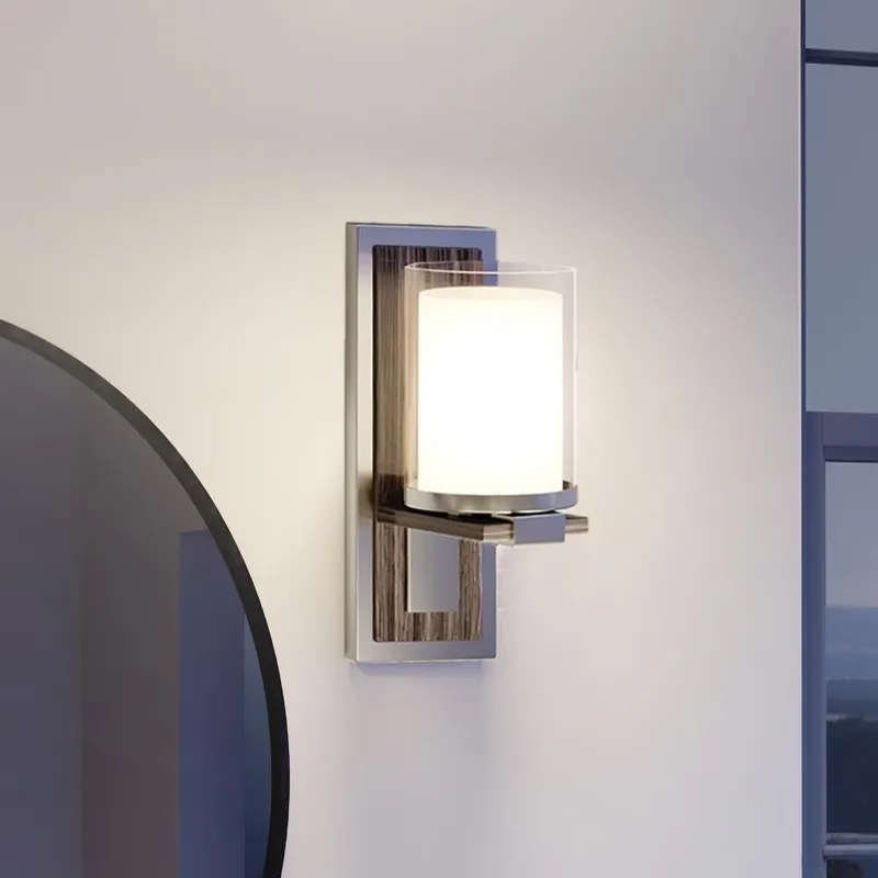 UHP3160 Contemporary Wall Lights, 13"H x 5"W, Brushed Nickel Finish, Evanston Collection — Urban Ambiance LED Wall Lights  3000K