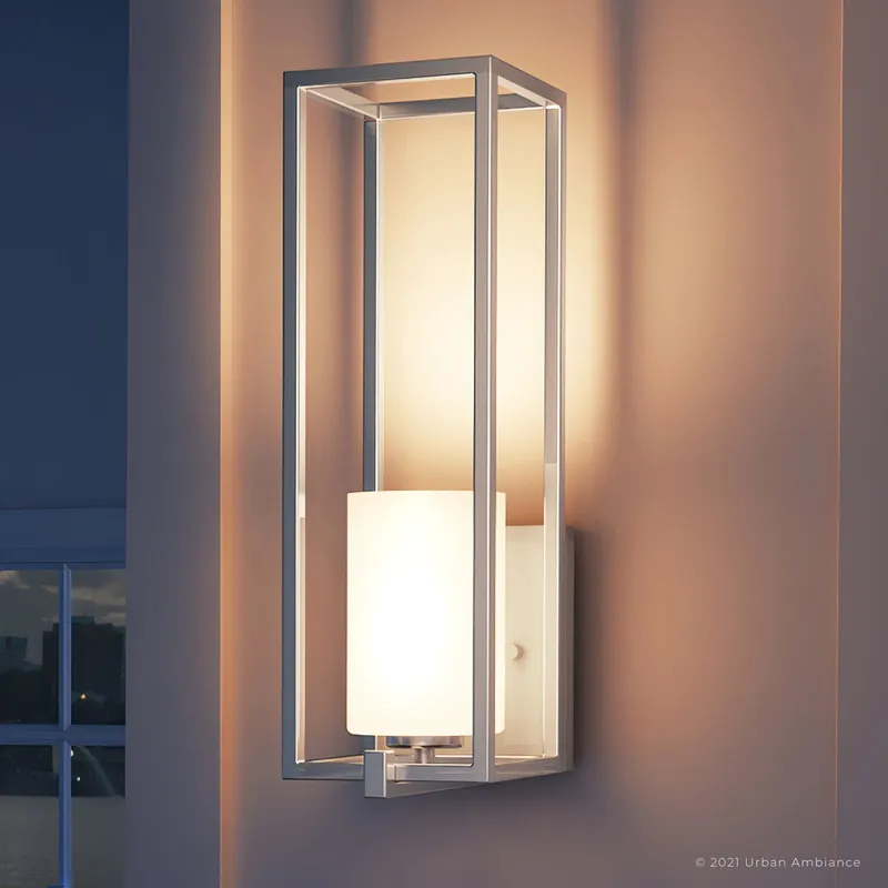 UHP3140 Minimalist Wall Light, 18"H x 5.5"W, Brushed Nickel Finish, Kennewick Collection — Urban Ambiance LED Linear Lights  3000K