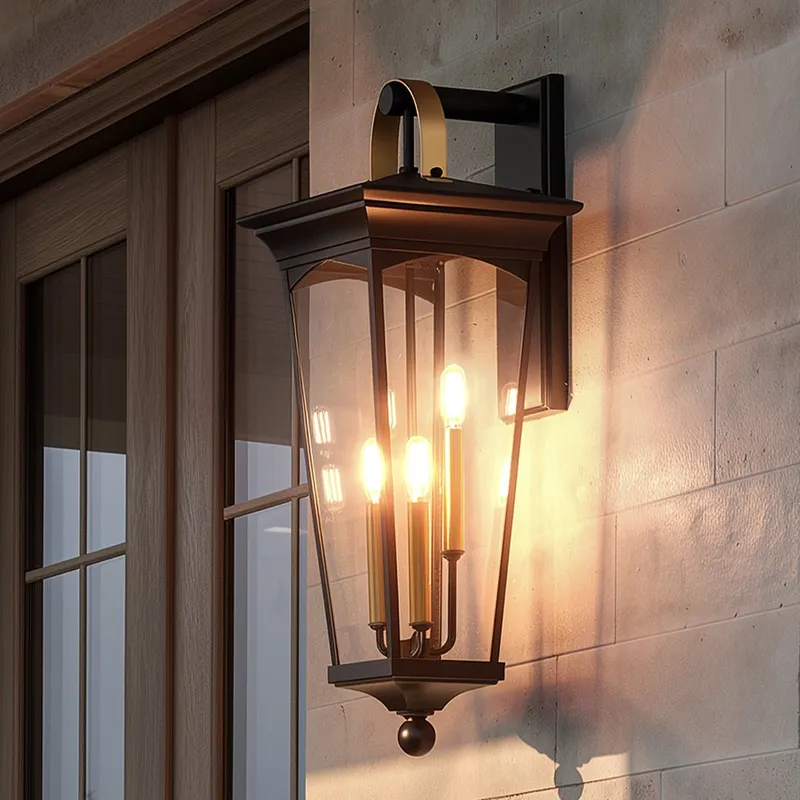 UHP1264 Cosmopolitan Outdoor Wall Light, 28"H x 11"W, Midnight Black Finish, Asheville Collection — Urban Ambiance LED Wall Lights  3000K