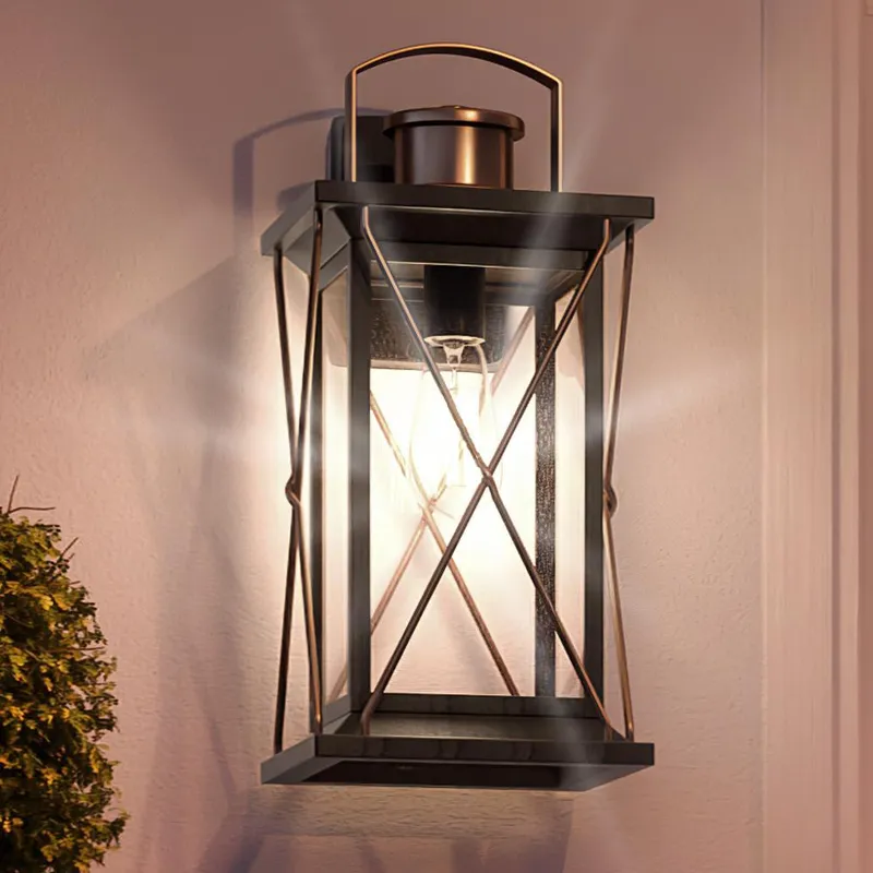 UHP1234 Colonial Outdoor Wall Light, 19"H x 9.125"W, Olde Bronze Finish, Longmont Collection — Urban Ambiance LED Wall Lights  3000K