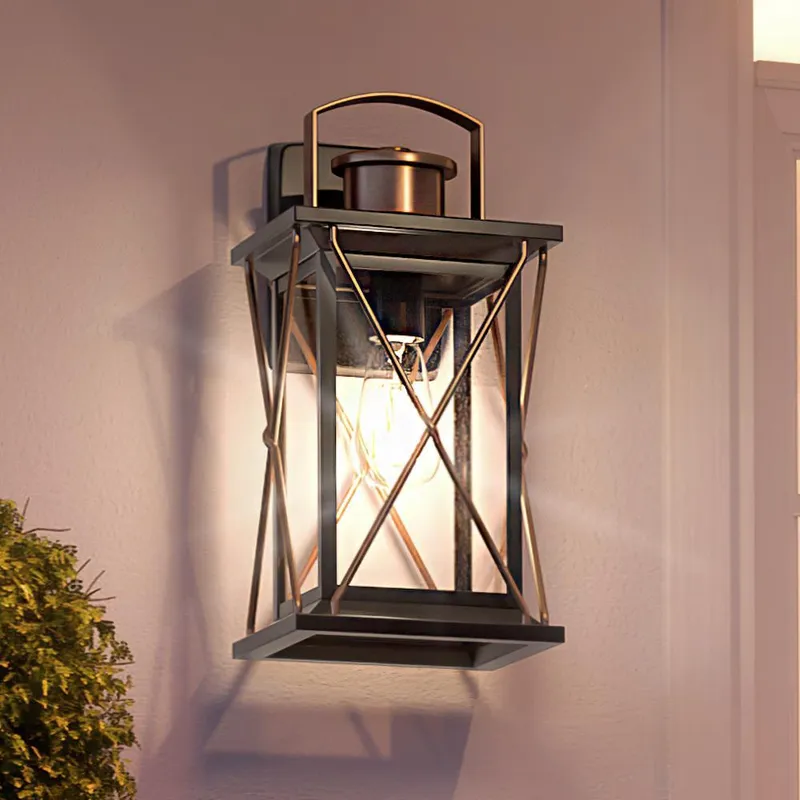 UHP1233 Colonial Outdoor Wall Light, 16"H x 7.5"W, Olde Bronze Finish, Longmont Collection — Urban Ambiance LED Wall Lights  3000K