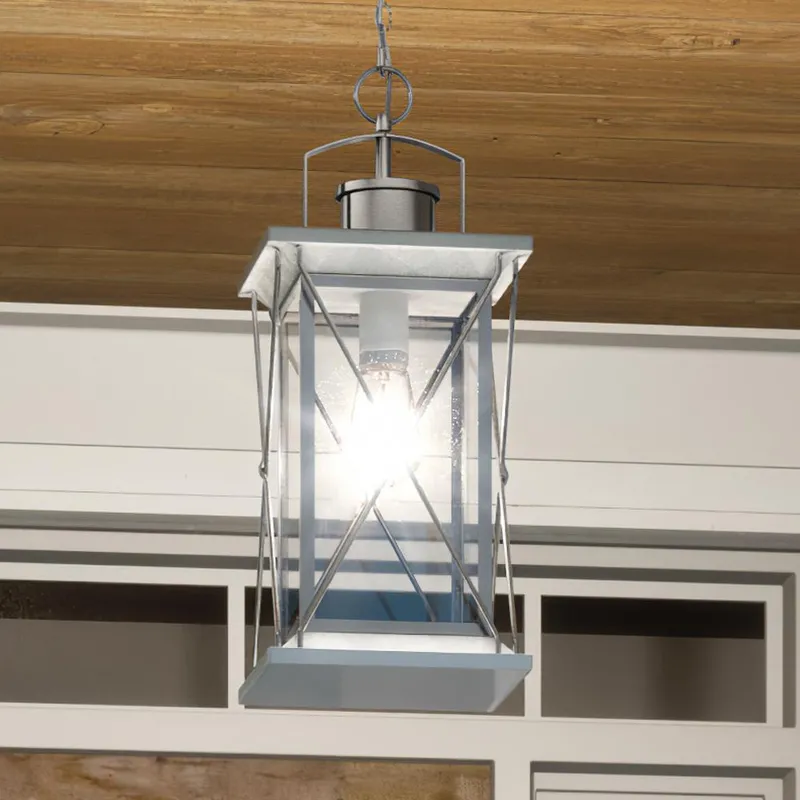 UHP1221 Colonial Outdoor Pendant Light, 21"H x 9"W, Stainless Steel Finish, Longmont Collection — Urban Ambiance LED Landscape Lights  3000K