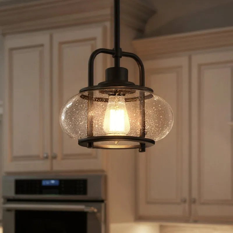 UQL3331 Utilitarian Pendant Light, 9.5"H x 10"W, Dark Bronze Finish, Clearwater Collection — Urban Ambiance LED Landscape Lights  3000K