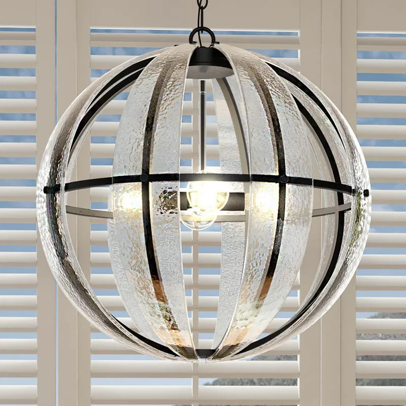 UQL3140 XL Art Deco Chandelier, 21.5"H x 22"W, Matte Black Finish, Provo Collection — Urban Ambiance LED Landscape Lights  3000K