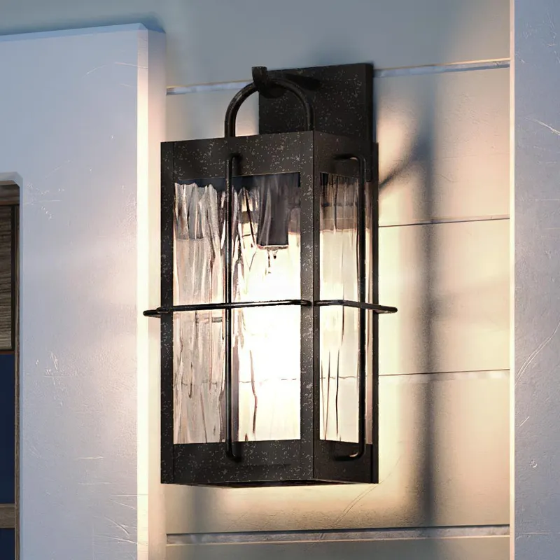 UQL1464 Utilitarian Outdoor Wall Light, 14.25"H x 6.25"W, Urban Bronze Finish, Parma Collection — Urban Ambiance LED Linear Lights  3000K