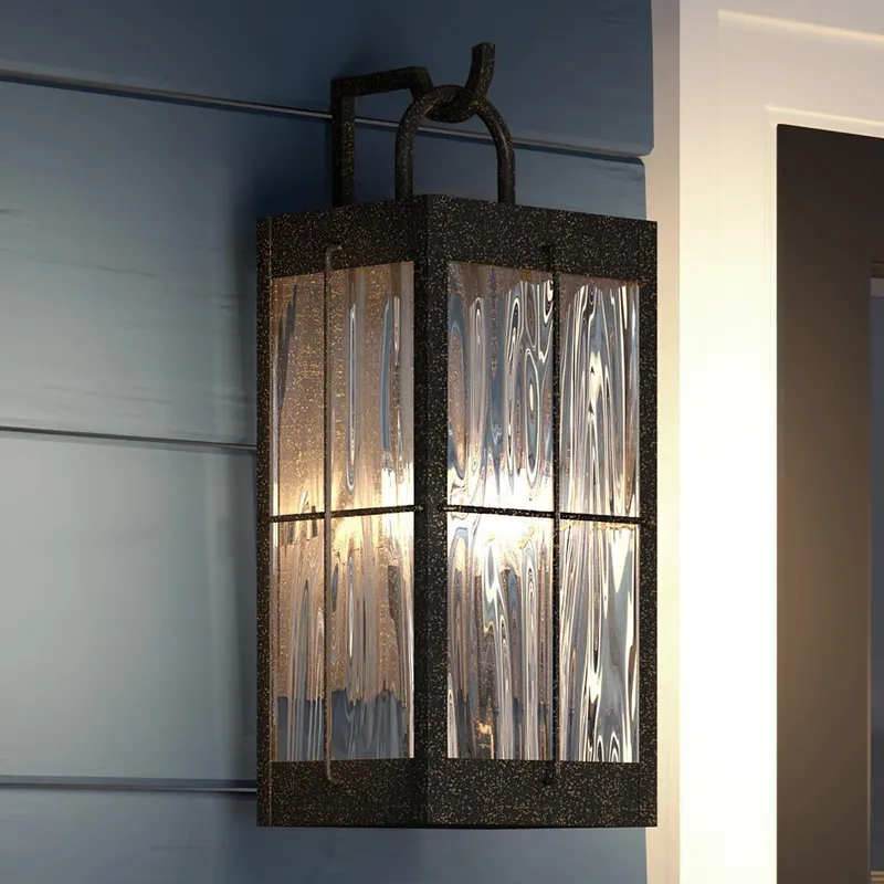 UQL1462 Utilitarian Outdoor Wall Light, 19"H x 8.25"W, Urban Bronze Finish, Parma Collection — Urban Ambiance LED Linear Lights  3000K