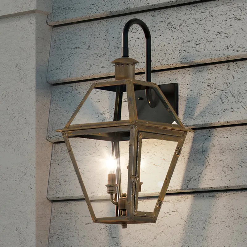 UQL1377 Historic Outdoor Wall Light, 22.5"H x 10.5"W, Bygone Bronze Finish, Paris Collection — Urban Ambiance LED Linear Lights  3000K