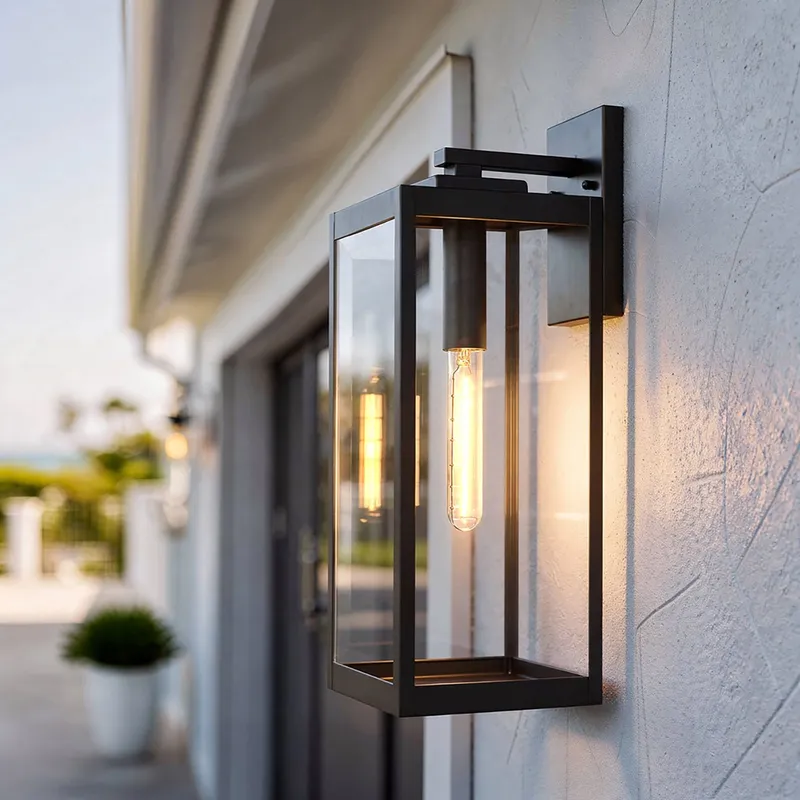 UQL1352 Modern Farmhouse Outdoor Wall Light, 20"H x 7"W, Estate Bronze Finish, Quincy Collection — Urban Ambiance LED Wall Lights  3000K
