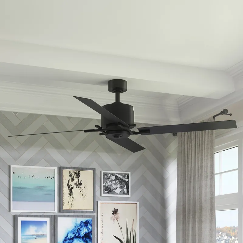 UHP9060 Urban Loft Indoor Ceiling Fan, 15.4"H x 56"W, Charcoal, Amelia Collection — Urban Ambiance LED Post Top Lights 21.0W 