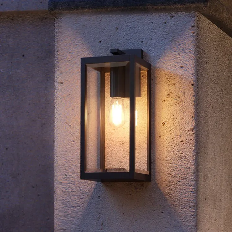 UQL1332 Farmhouse Outdoor Wall Light, 20"H x 7"W, Black Finish, Quincy Collection — Urban Ambiance LED Wall Lights  3000K