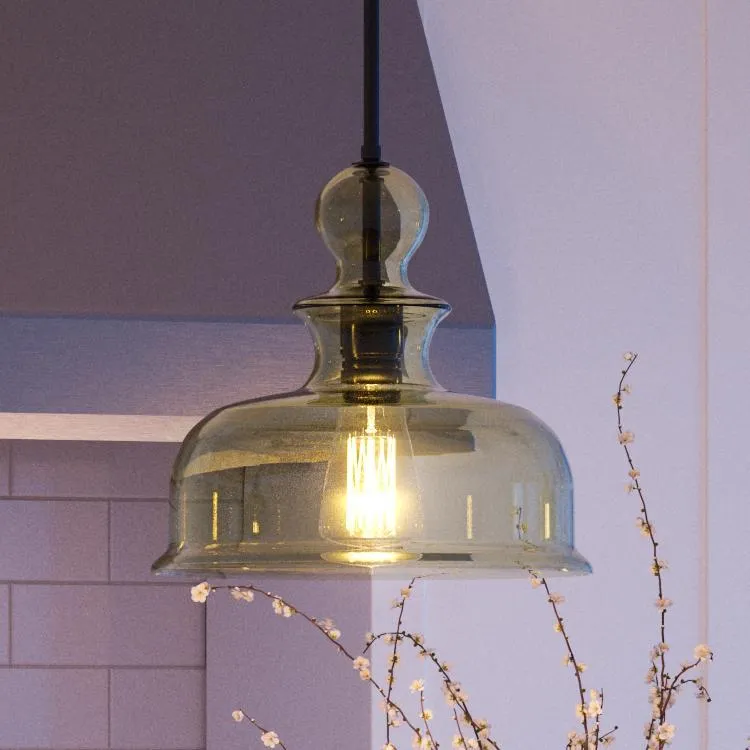 UHP3042 Modern Farmhouse Farmhouse Pendant Light, 11-1/4" x 12", Olde Bronze Finish, Dundee Collection — Urban Ambiance LED Landscape Lights 12.0W 3000K