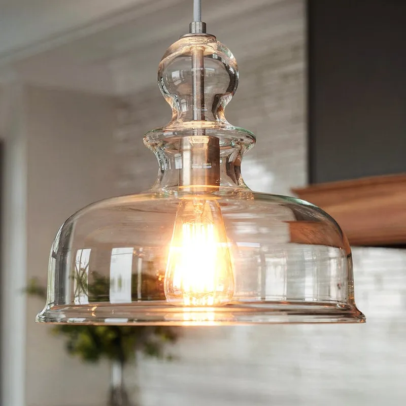 UHP3040 Modern Farmhouse Farmhouse Pendant Light, 11-1/4" x 12", Brushed Nickel Finish, Dundee Collection — Urban Ambiance LED Landscape Lights 12.0W 3000K