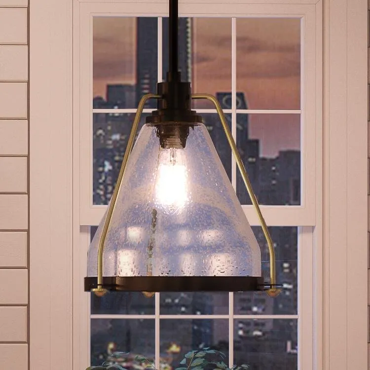 UHP2991 Industrial Pendant Light, 13" x 13", Olde Bronze Finish, Rochdale Collection — Urban Ambiance LED Landscape Lights 13.0W 3000K