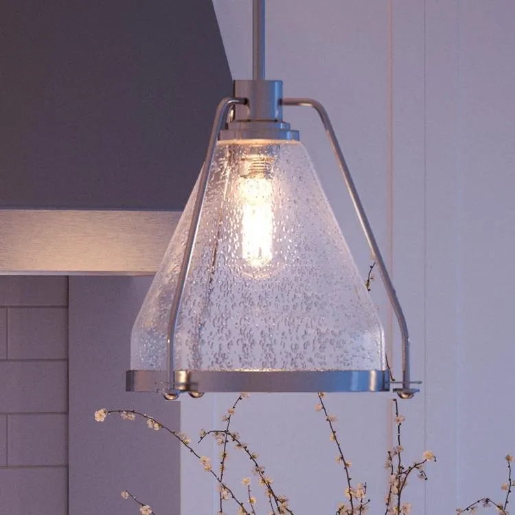 UHP2990 Industrial Pendant Light, 13" x 13", Brushed Nickel Finish, Rochdale Collection — Urban Ambiance LED Landscape Lights 13.0W 3000K