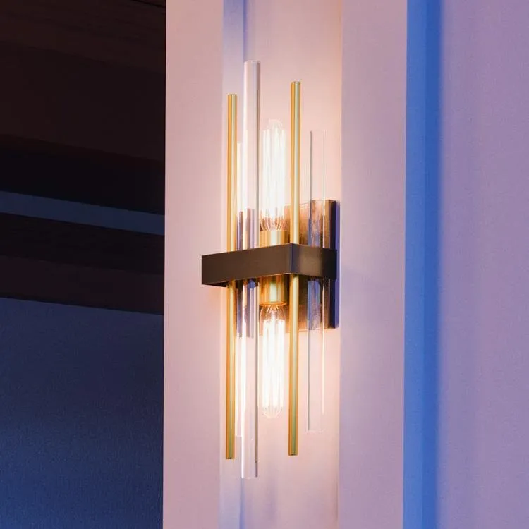 UHP2951 Modern Wall Sconce, 23" x 6-3/8", Midnight Black Finish, Patrai Collection — Urban Ambiance LED Wall Lights 8.0W 3000K