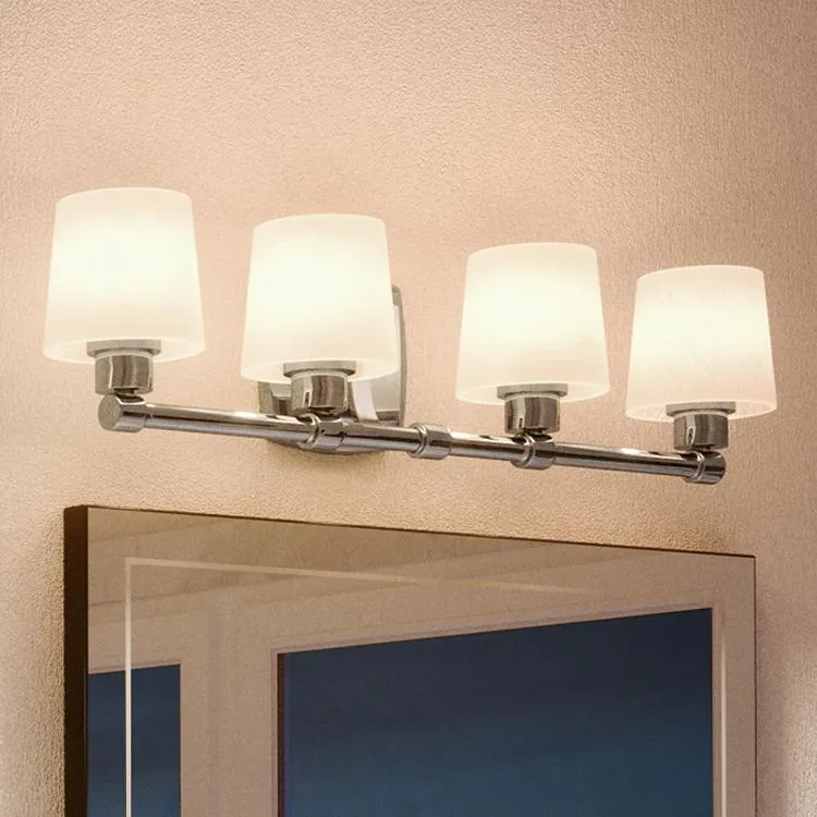 UHP2874 Luxe Industrial Bathroom Vanity Light, 7-1/4" x 30-3/8", Chrome Finish, Northampton Collection — Urban Ambiance LED Linear Lights 8.0W 3000K