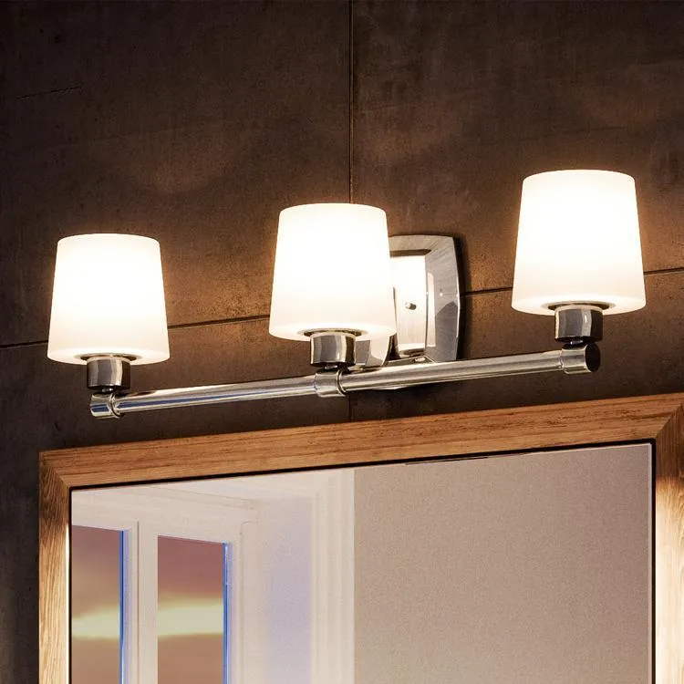 UHP2872 Luxe Industrial Bathroom Vanity Light, 7-1/4" x 24", Chrome Finish, Northampton Collection — Urban Ambiance LED Linear Lights 24.0W 3000K