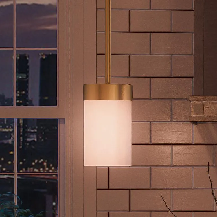 UHP2309 Transitional Pendant Light, 7" x 5-1/8", Brushed Bronze Finish, Madison Collection — Urban Ambiance LED Landscape Lights 8.0W 3000K