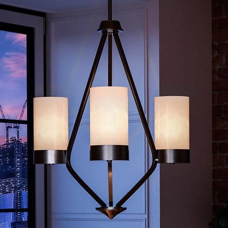 UHP2304 Transitional Chandelier, 23" x 21-3/4", Midnight Black Finish, Madison Collection — Urban Ambiance LED Landscape Lights 4.0W 3000K