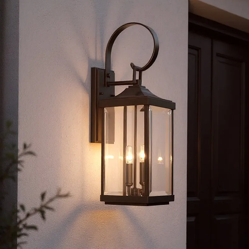 UHP1193 Colonial Outdoor Wall Light, 21-3/4" x 7", Olde Bronze Finish, Calderdale Collection — Urban Ambiance LED Wall Lights 7.0W 3000K