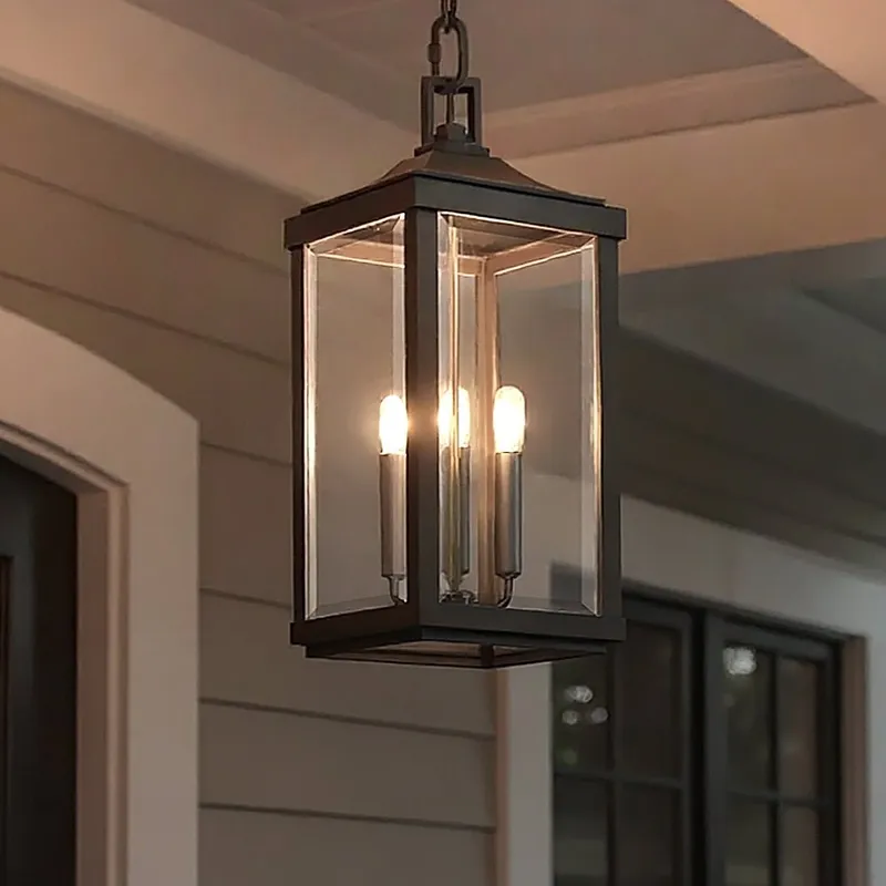 UHP1191 Colonial Outdoor Pendant Light, 23-3/4" x 9-1/2", Olde Bronze Finish, Calderdale Collection — Urban Ambiance LED Landscape Lights 2.0W 3000K