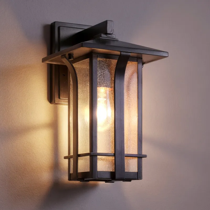 UHP1152 Craftsman Outdoor Wall Light, 13" x 7", Olde Bronze Finish, Essen Collection — Urban Ambiance LED Wall Lights 7.0W 3000K