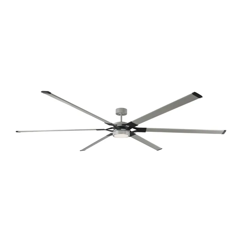 Sean Lavin Loft 96" LED Ceiling Fan  in Painted Brushed Steel  w/ Painted Brushed Steel Blade D:96'' H:13''
