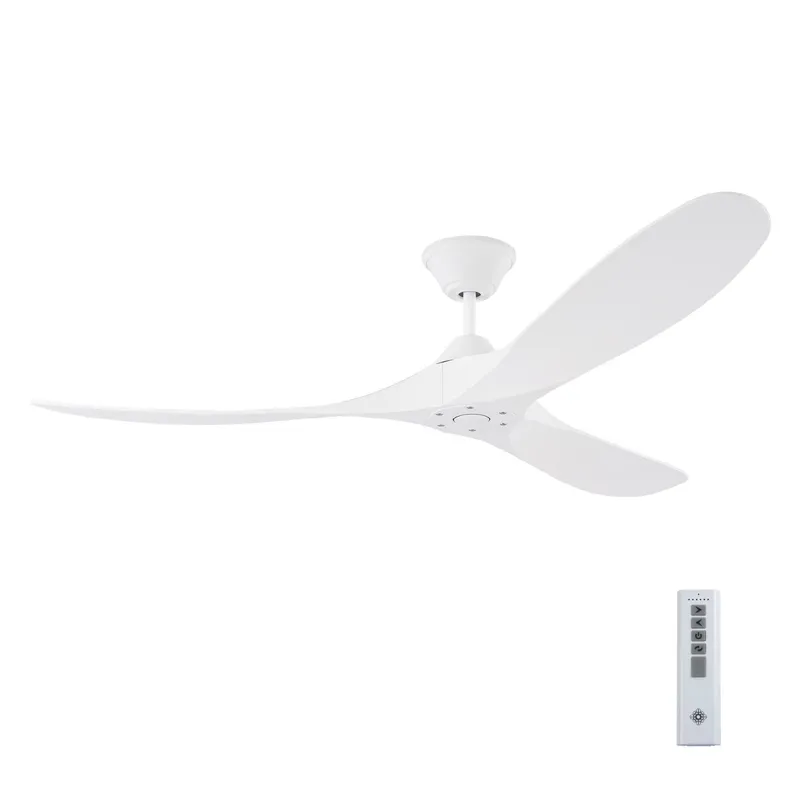 Maverick Coastal 60 - Matte White w Matte White Blades in Matte White w/ Matte White ASA Blade D:60'' H:12''