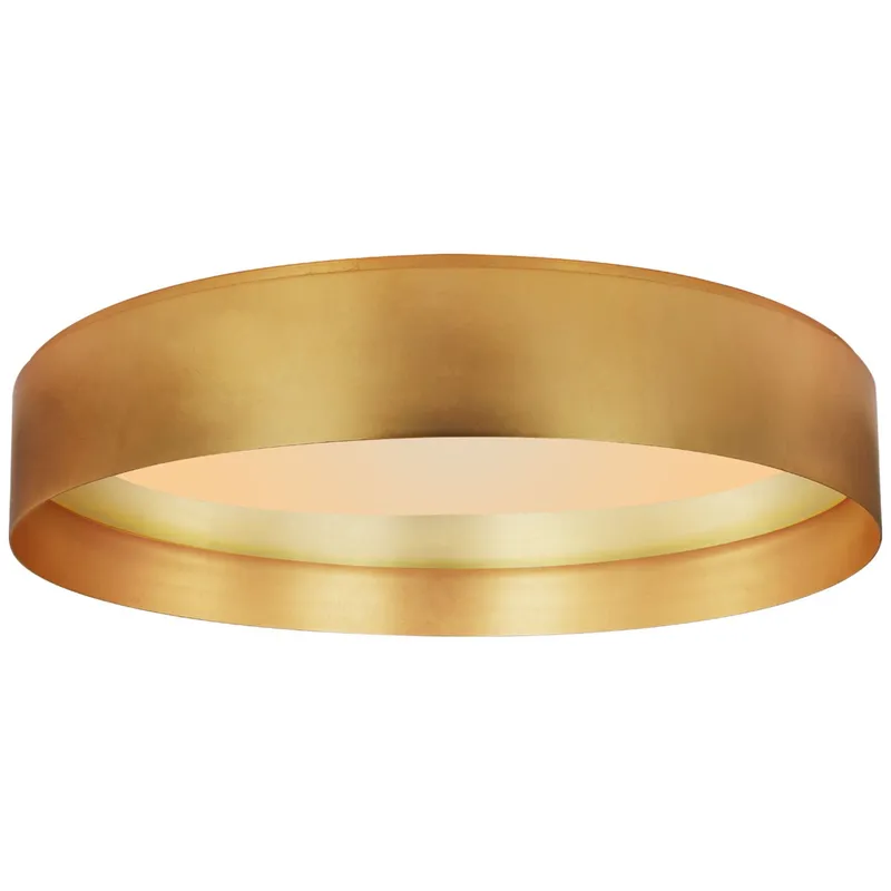 Visual Comfort Shaw Grande Flush Mount in Gild Ceiling Light W30" x H5.75"