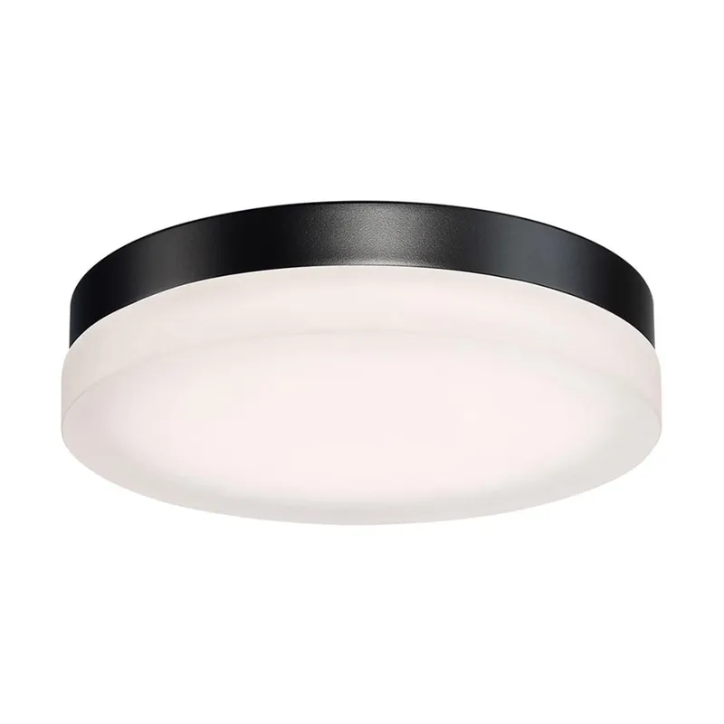 Circa 11in LED Round Flush Mount 2700K in Black