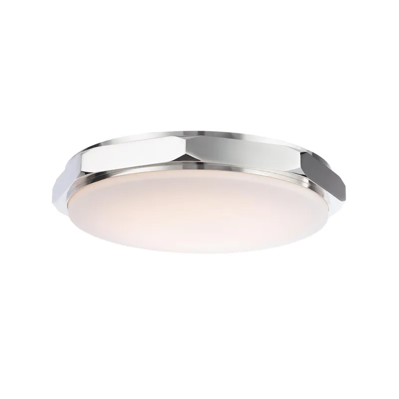 Grommet 16in LED Flush Mount 3-CCT 2700K-3000K-3500K Set to 2700K in Polished Nickel