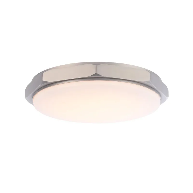 Grommet 16in LED Flush Mount 3-CCT 2700K-3000K-3500K Set to 3500K in Brushed Nickel