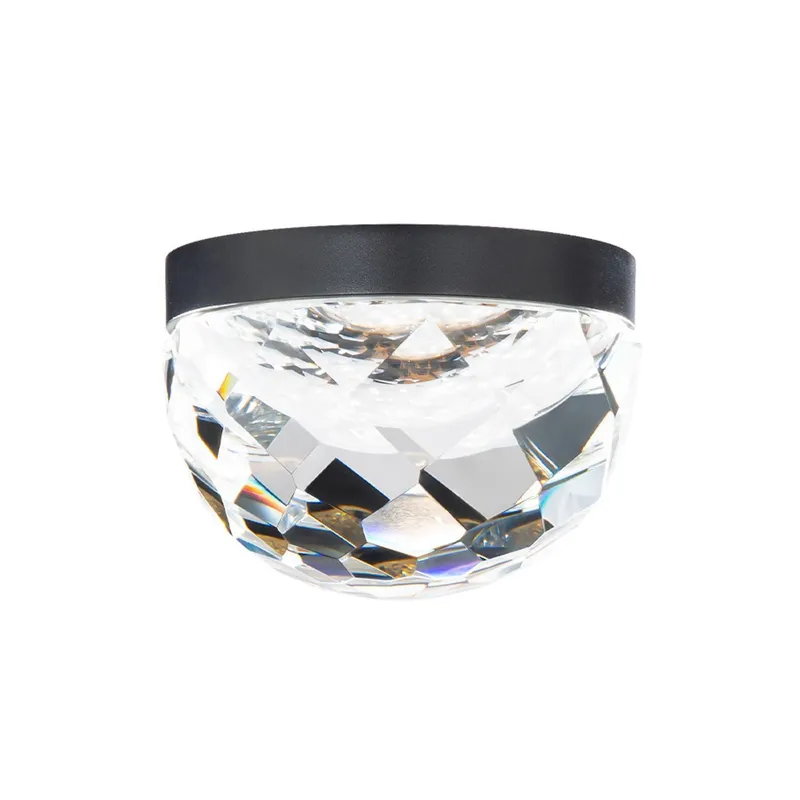 Cascade 6in LED Flush Mount 3000K in Black