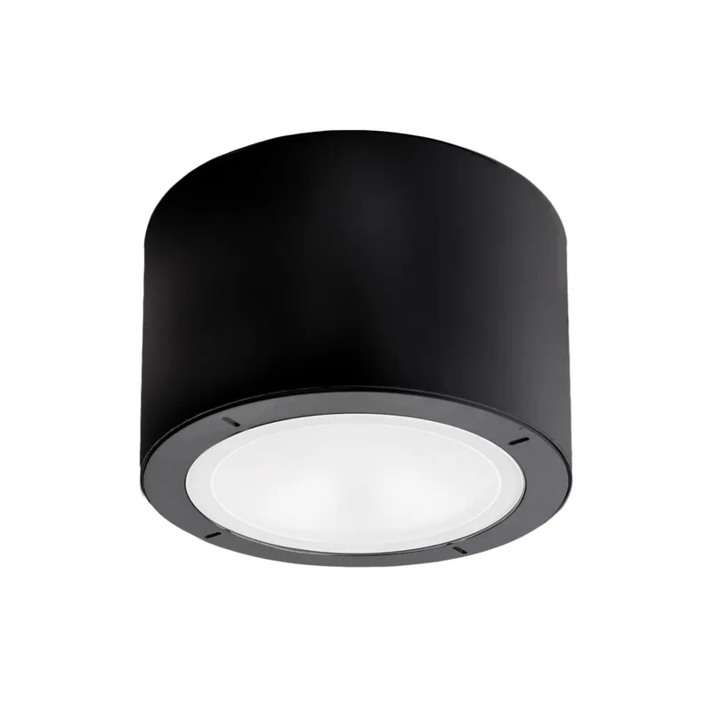 Vessel 5.5in LED Outdoor Flush Mount 4000K in Black