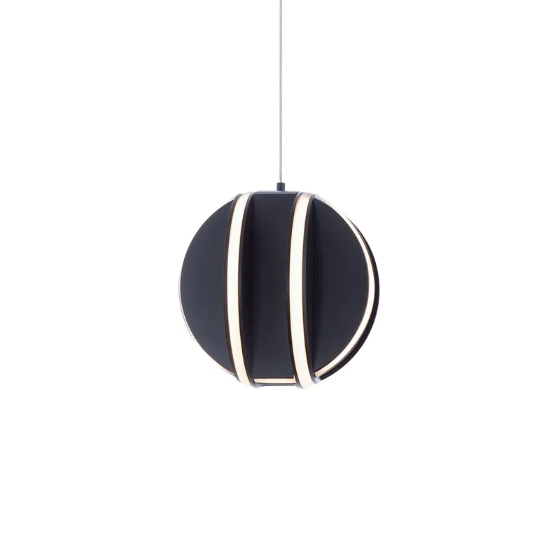 Carillion LED 1 Light Mini Pendant 3000K in Black