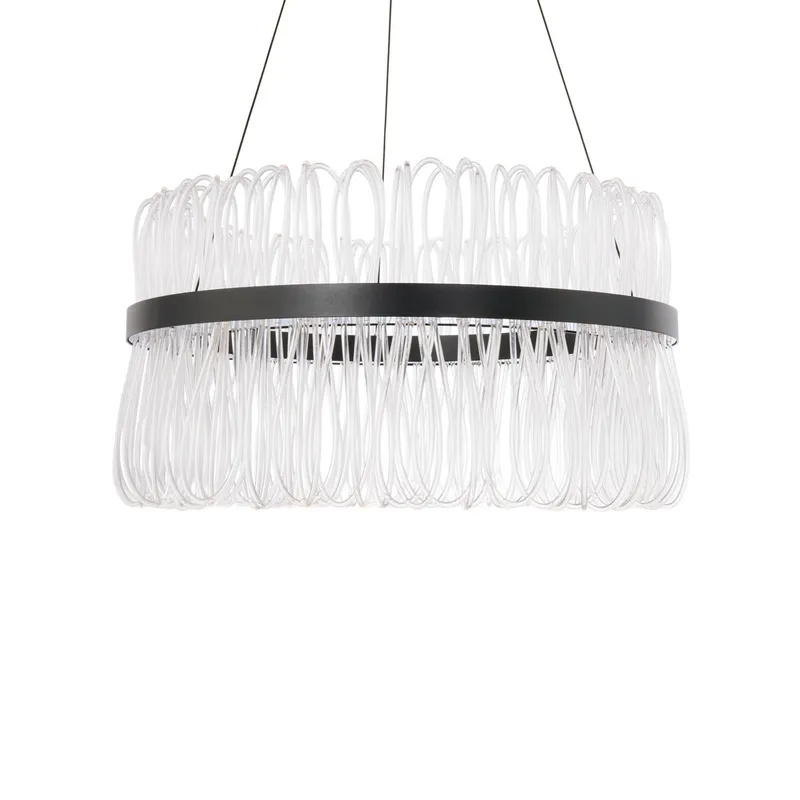 Charlize 26in LED 1 Light Pendant 3000K in Black