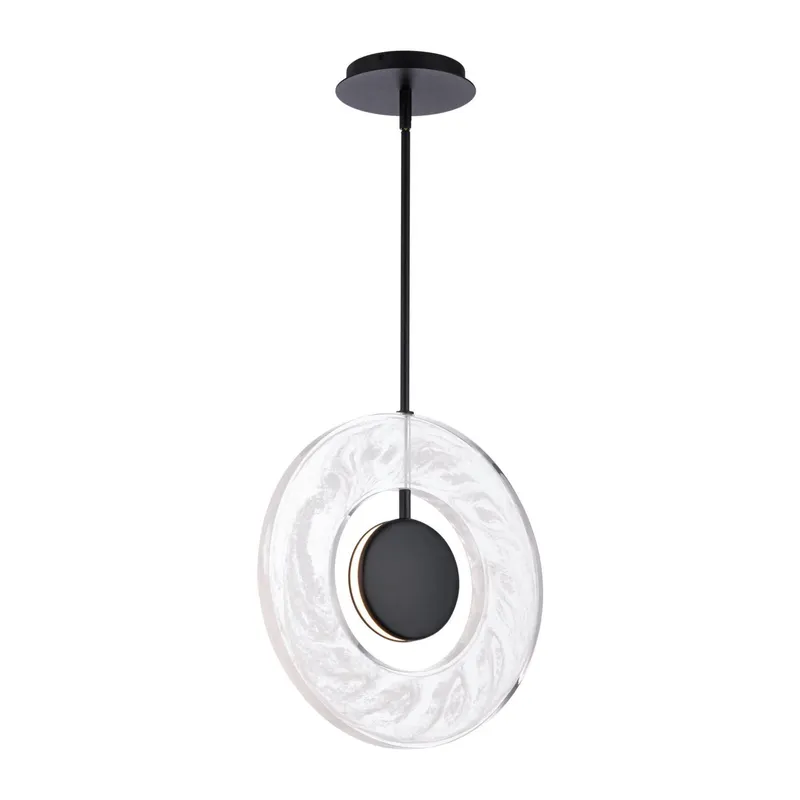 Cymbal 18in LED Mini Pendant 3000K in Black
