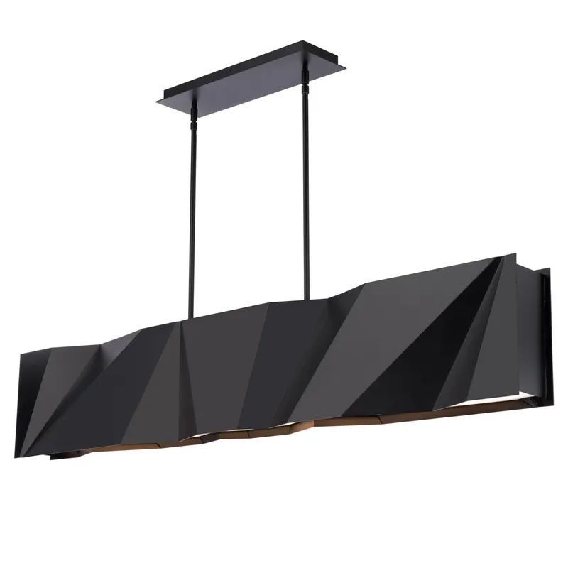 Intrasection 56in LED Linear Chandelier 3000K in Black