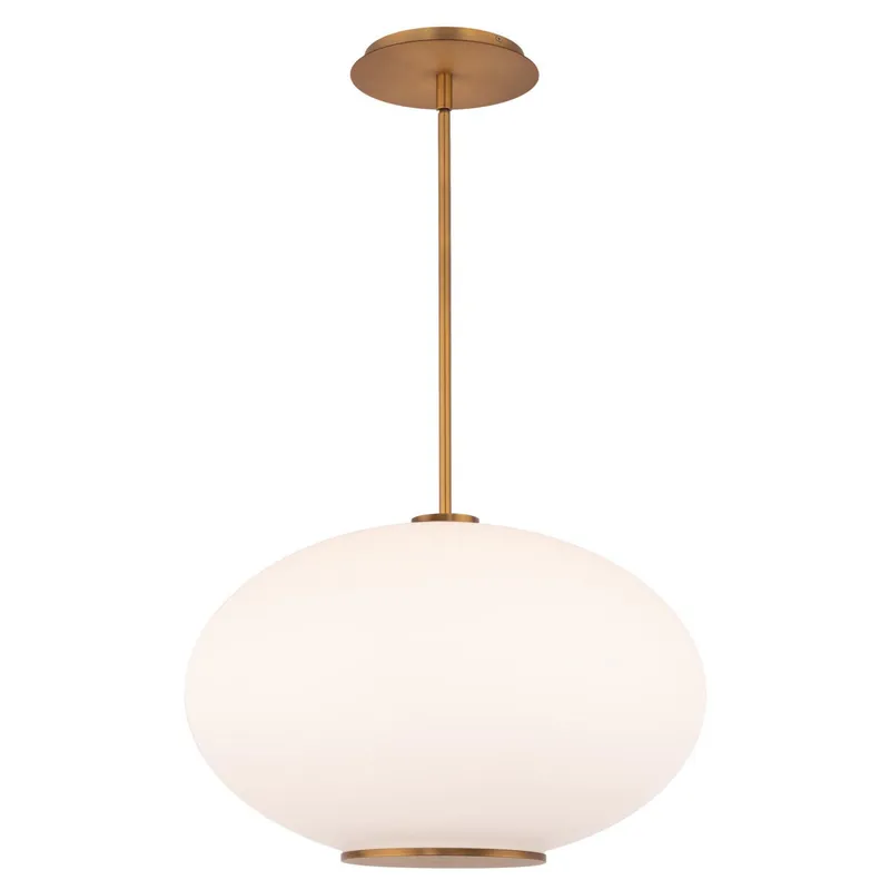 Illusion 16in LED Pendant 3500K in Aged Brass