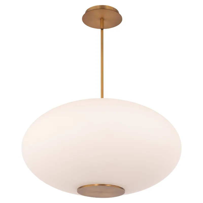 Illusion 22in LED Pendant 3000K in Aged Brass