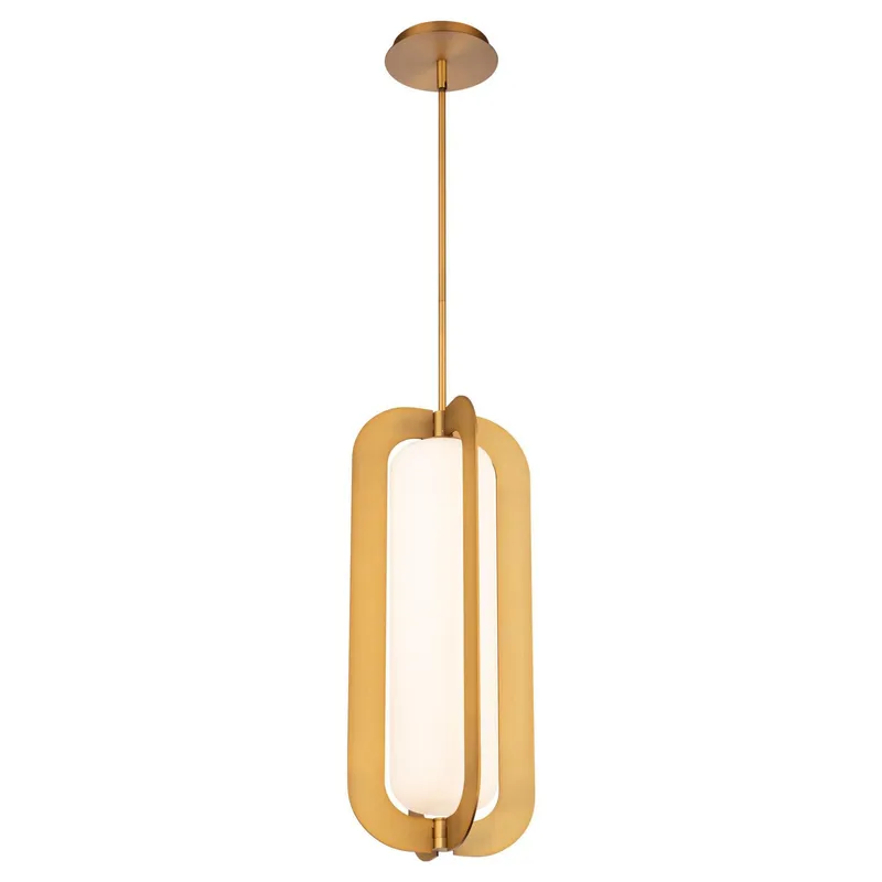 Echelon 22in LED Pendant 3000K in Aged Brass