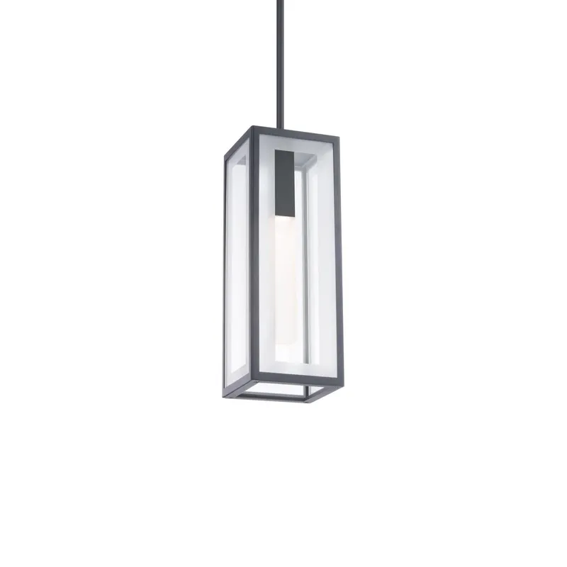 Cambridge 16in LED 1 Light Indoor or Outdoor Pendant 3000K in Black