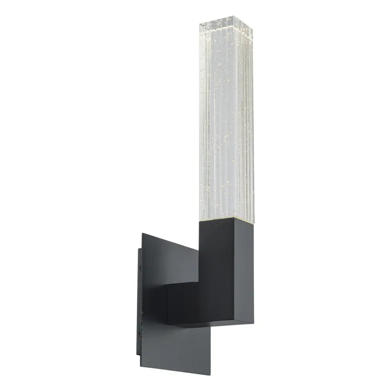 Cinema 15in LED Single Light Wall Sconce 3500K in Black