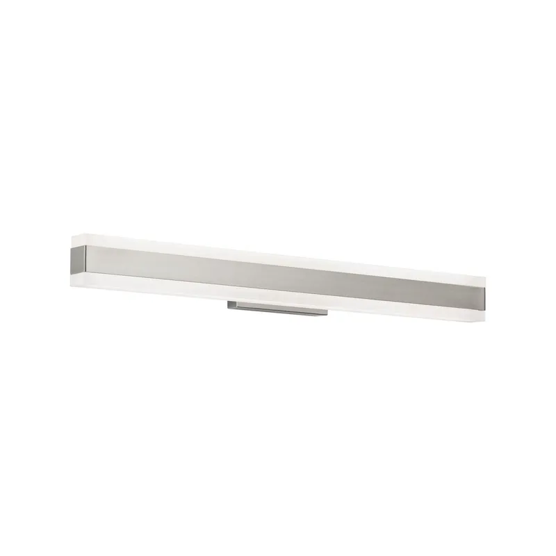 Cinch 25in LED Bathroom Vanity or Wall Light 3-CCT 2700K-3000K-3500K Set to 2700K in Brushed Nickel