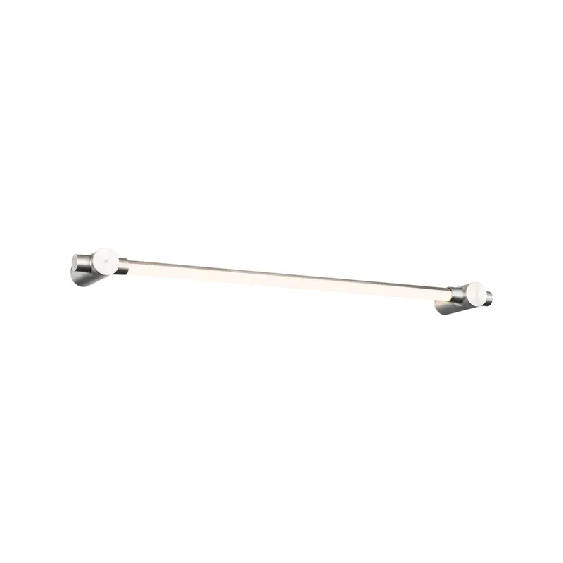 Cadence 27in LED Bathroom Vanity or Wall Light 3000K with Square and Round Backplate in Brushed Nickel